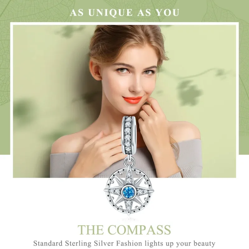 (kép) PANDORA típusú polaris csillag függő charm - SCC847 - Megtekintés 6
