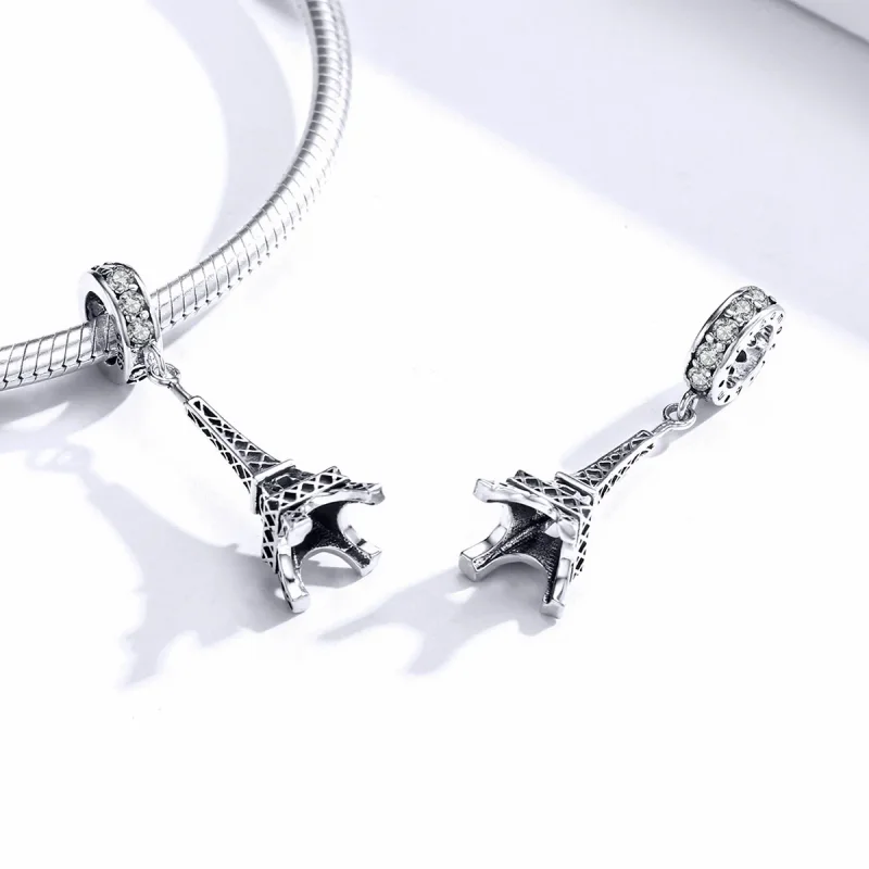 (kép) PANDORA típusú párizsi eiffel-torony függő charm - BSC154 - Megtekintés 4