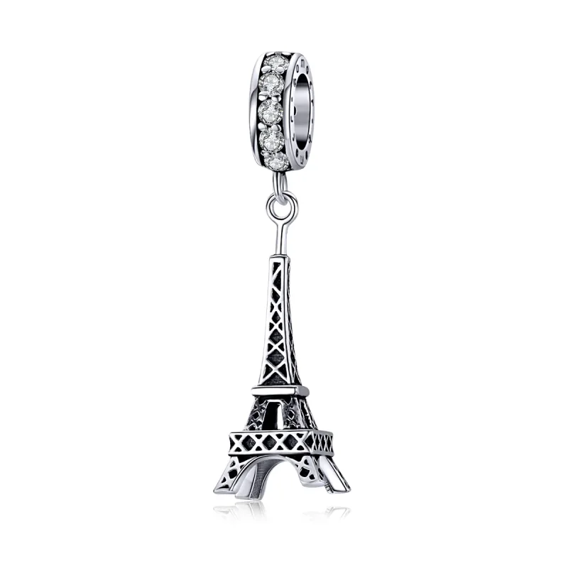 (kép) PANDORA típusú párizsi eiffel-torony függő charm - BSC154