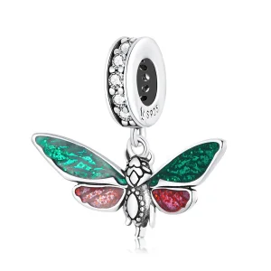 (kép) PANDORA típusú Retro lepke függő charm - SCC2034