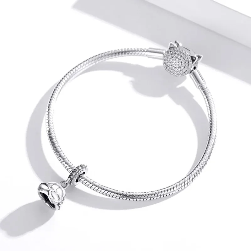 (kép) PANDORA típusú Retro sisak függő charm - SCC1711 - Megtekintés 3