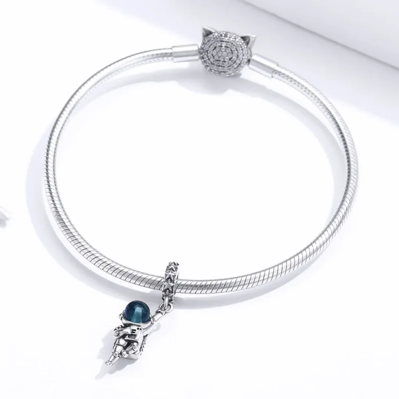 (kép) PANDORA típusú űrhajós függő charm - BSC202 - Megtekintés 3