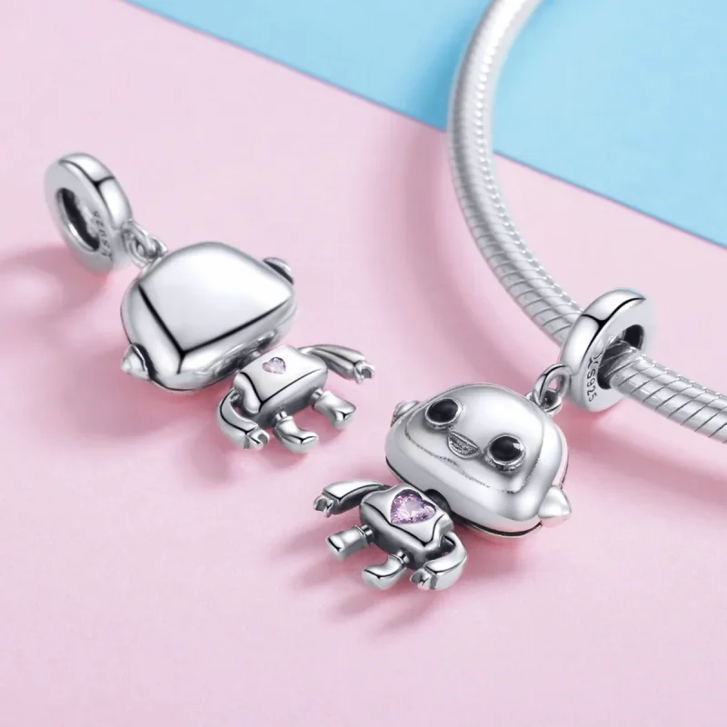 (kép) PANDORA típusú Robot függő charm - SCC924 - Megtekintés 4