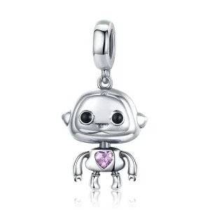 (kép) PANDORA típusú Robot függő charm - SCC924
