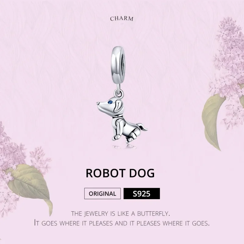 (kép) PANDORA típusú robot kutya függő charm - SCC1468 - Megtekintés 6