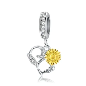 (kép) PANDORA típusú shine sun függő charm - BSC285