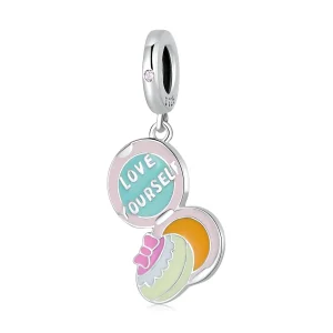 (kép) PANDORA típusú Sminkes doboz függő charm - SCC2206