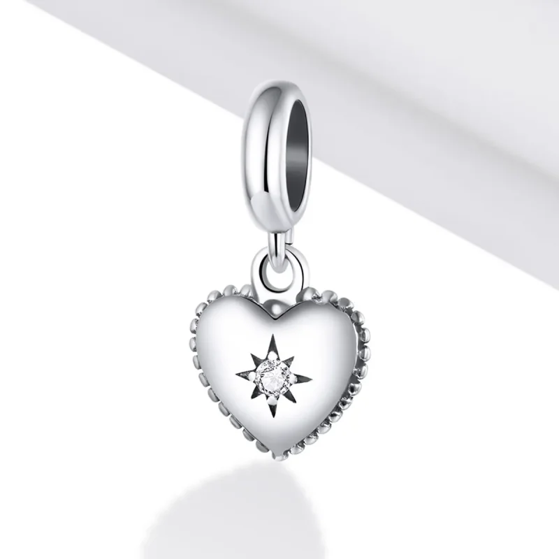 (kép) PANDORA típusú Starburst szerelem függő charm - SCX132 - Megtekintés 2
