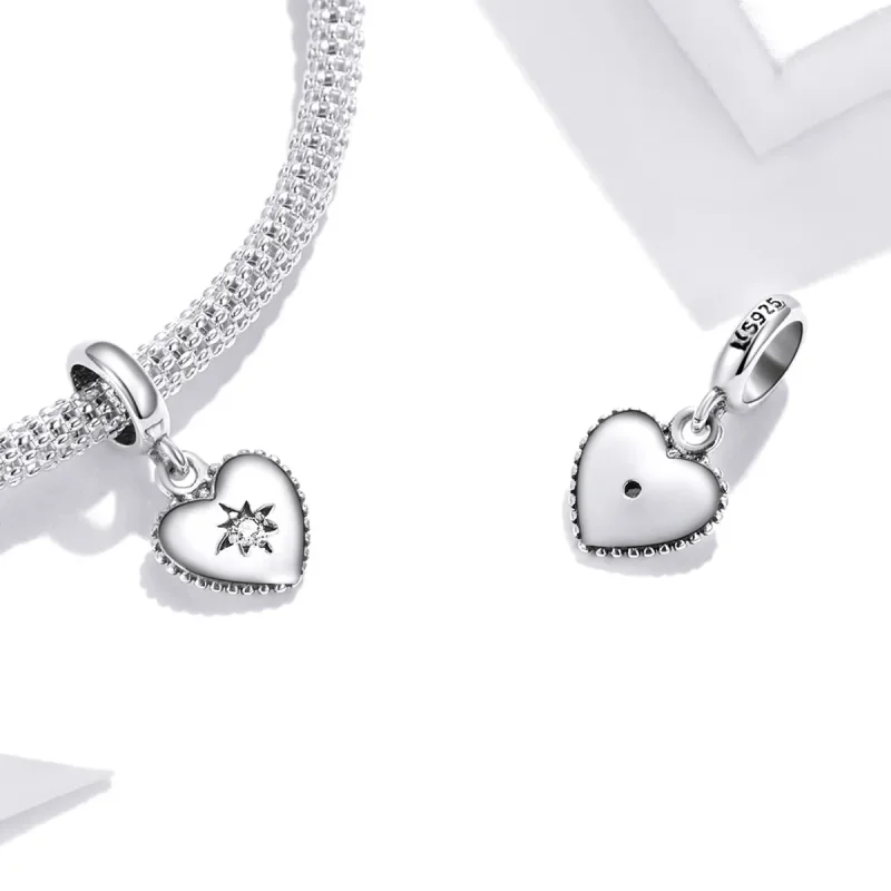(kép) PANDORA típusú Starburst szerelem függő charm - SCX132 - Megtekintés 4