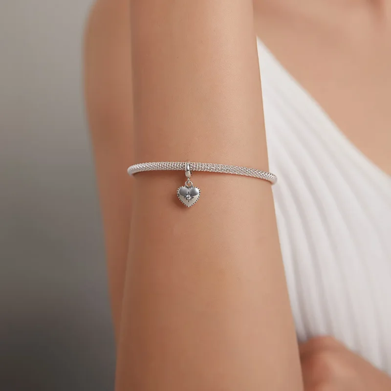 (kép) PANDORA típusú Starburst szerelem függő charm - SCX132 - Megtekintés 5