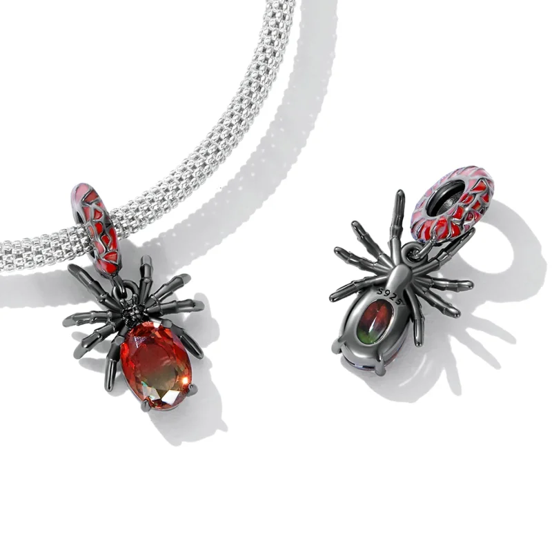 (kép) PANDORA típusú Sötét pók függő charm - SCC2292 - Megtekintés 4
