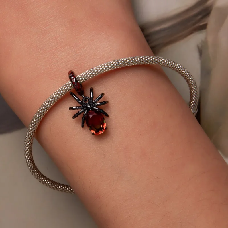 (kép) PANDORA típusú Sötét pók függő charm - SCC2292 - Megtekintés 6
