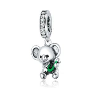 (kép) PANDORA típusú Szaxofon Koala függő charm - SCC1628