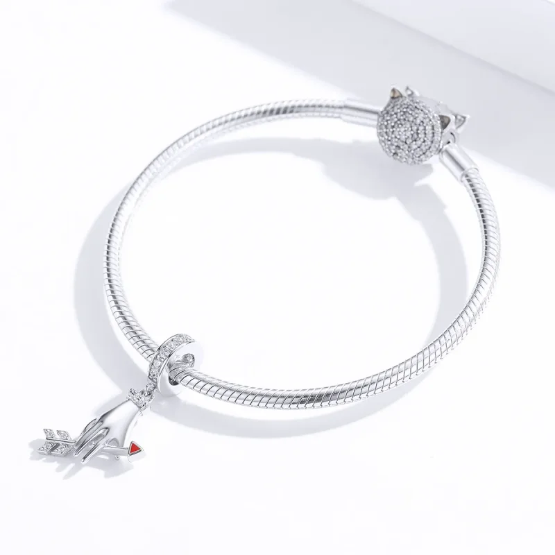 (kép) PANDORA típusú szerelem nyíl függő charm - SCC1375 - Megtekintés 2