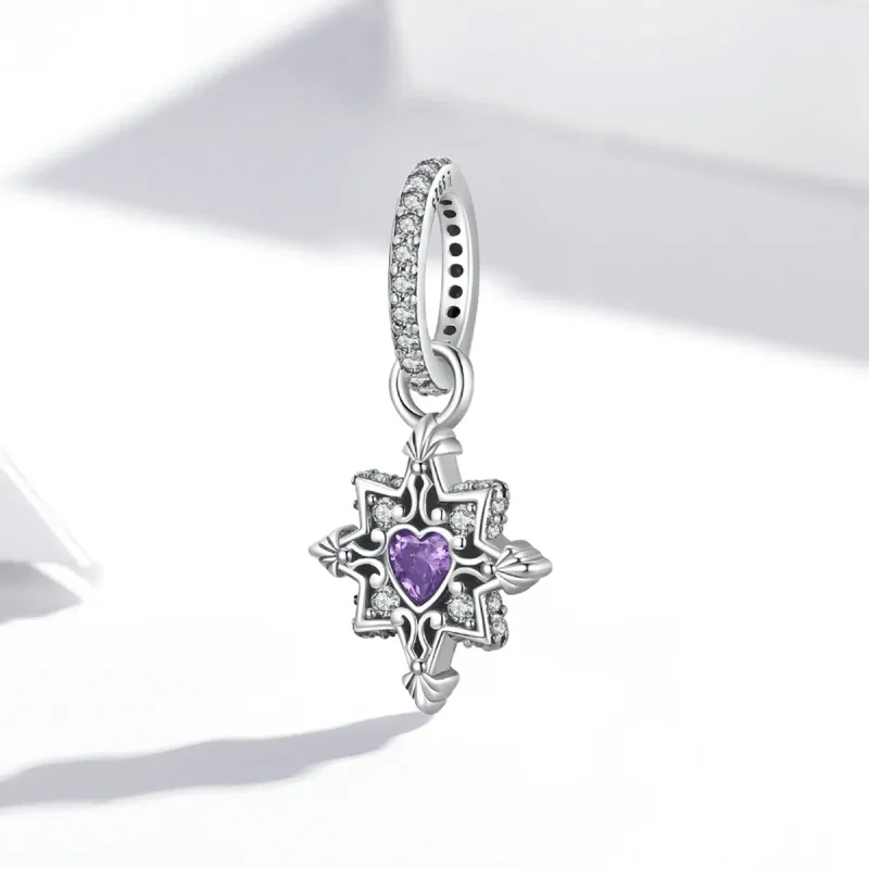 (kép) PANDORA típusú Szerelem Starburst függő charm - SCC2147 - Megtekintés 2