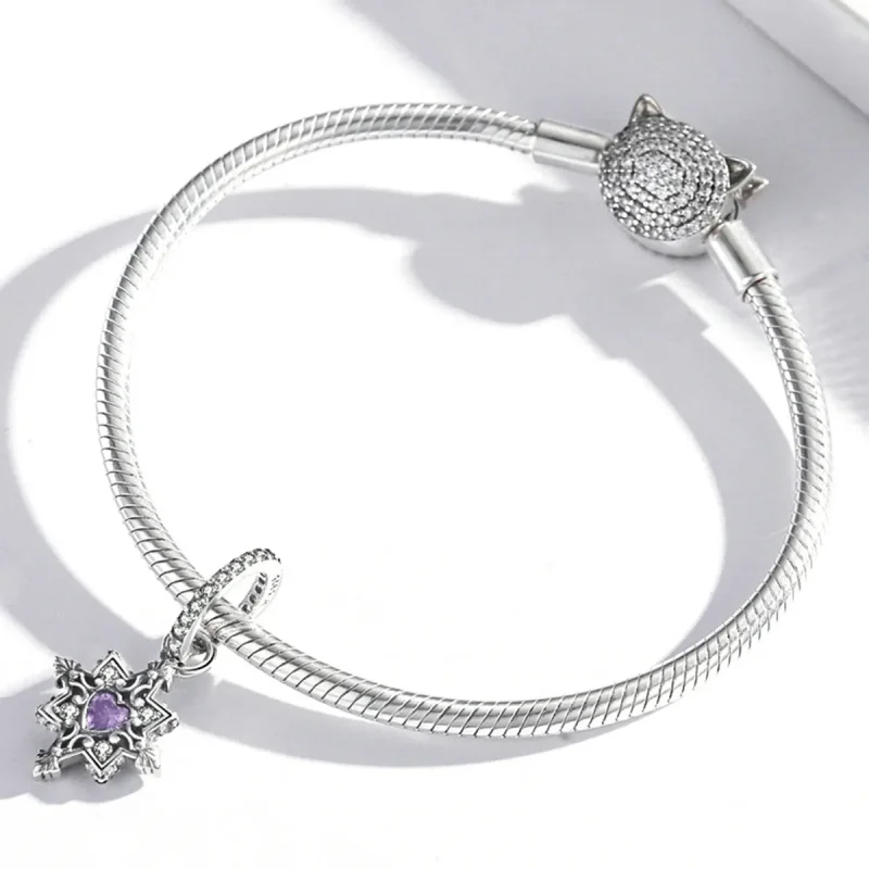 (kép) PANDORA típusú Szerelem Starburst függő charm - SCC2147 - Megtekintés 3