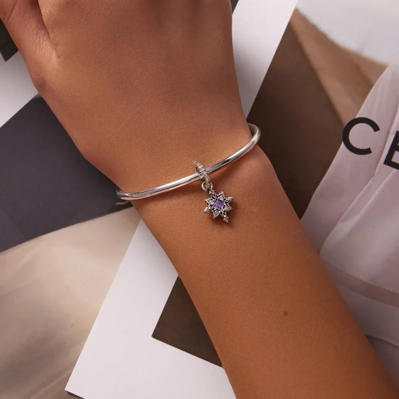 (kép) PANDORA típusú Szerelem Starburst függő charm - SCC2147 - Megtekintés 5