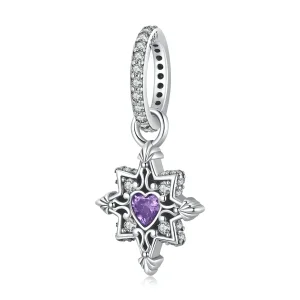 (kép) PANDORA típusú Szerelem Starburst függő charm - SCC2147