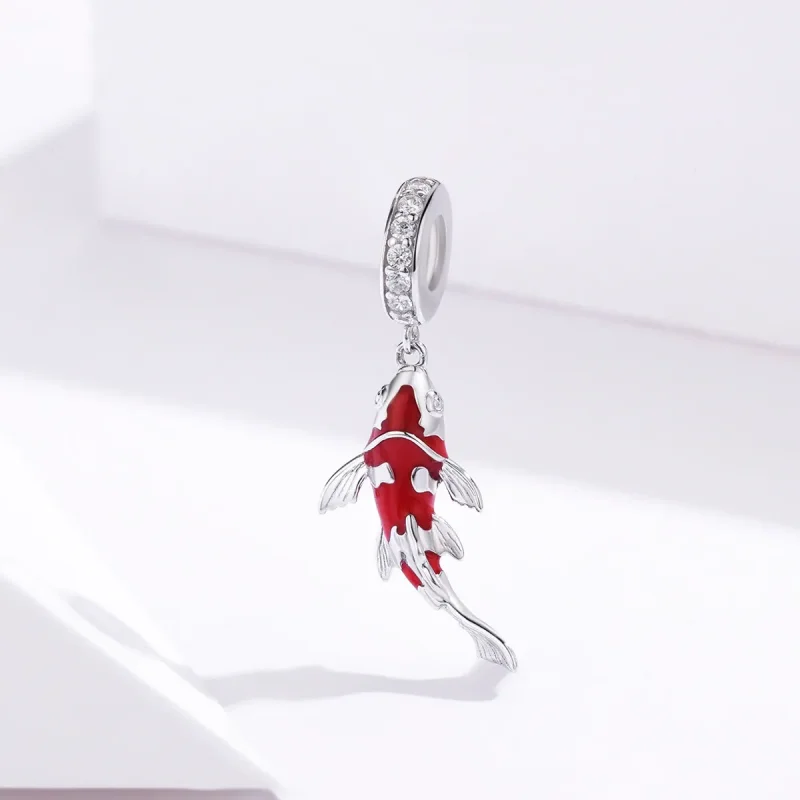 (kép) PANDORA típusú Szerencsés Koi függő charm - BSC085 - Megtekintés 2