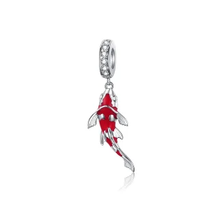 PANDORA típusú Szerencsés Koi függő charm - BSC085 (kép) PANDORA típusú Szerencsés Koi függő charm - BSC085