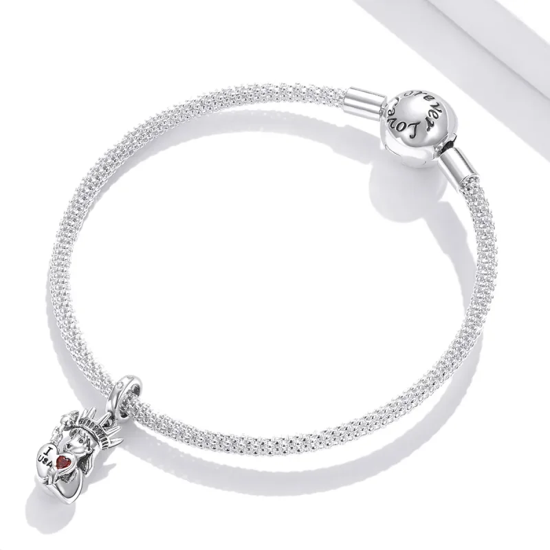 (kép) PANDORA típusú szeretem usa-t függő charm - SCC1883 - Megtekintés 3