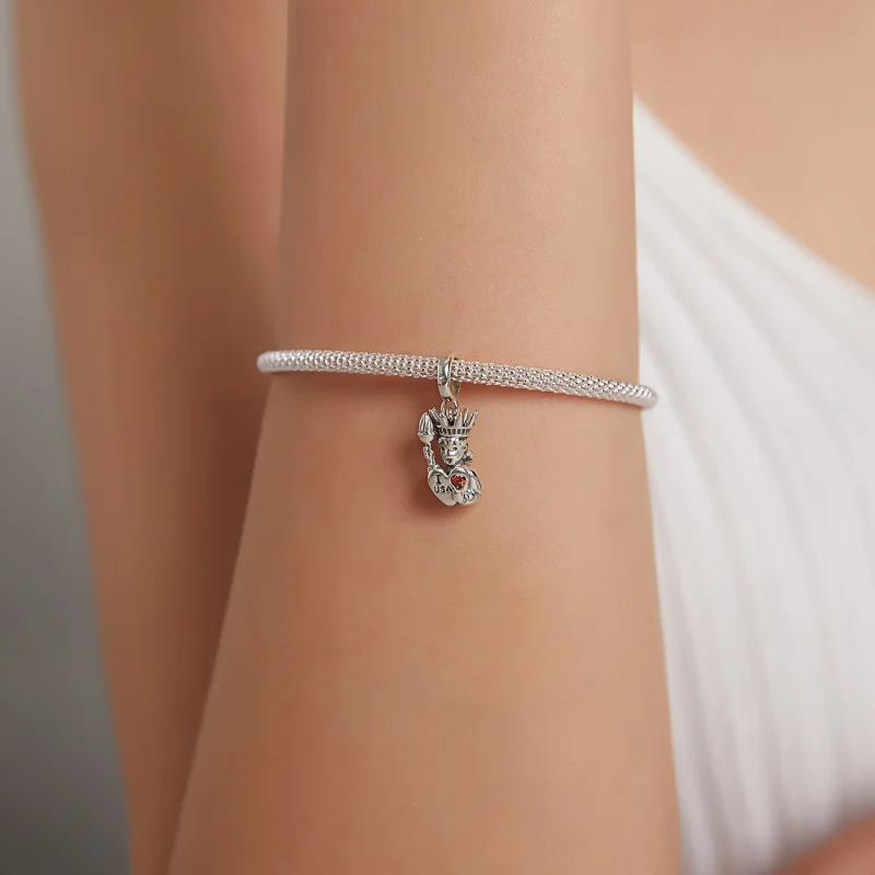 (kép) PANDORA típusú szeretem usa-t függő charm - SCC1883 - Megtekintés 5