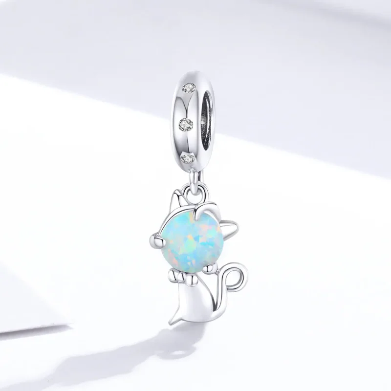 (kép) PANDORA típusú szeretett kitty függő charm - BSC235 - Megtekintés 2