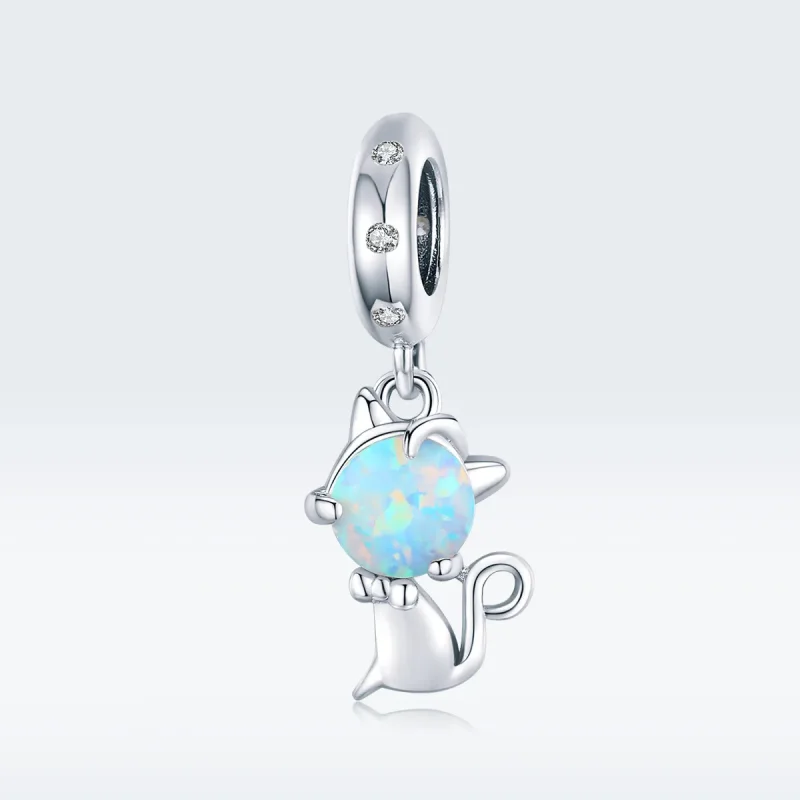 (kép) PANDORA típusú szeretett kitty függő charm - BSC235 - Megtekintés 5