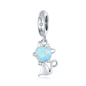 PANDORA típusú szeretett kitty függő charm - BSC235 (kép) PANDORA típusú szeretett kitty függő charm - BSC235