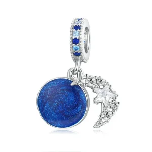 (kép) PANDORA típusú szeretlek hold függő charm - BSC331