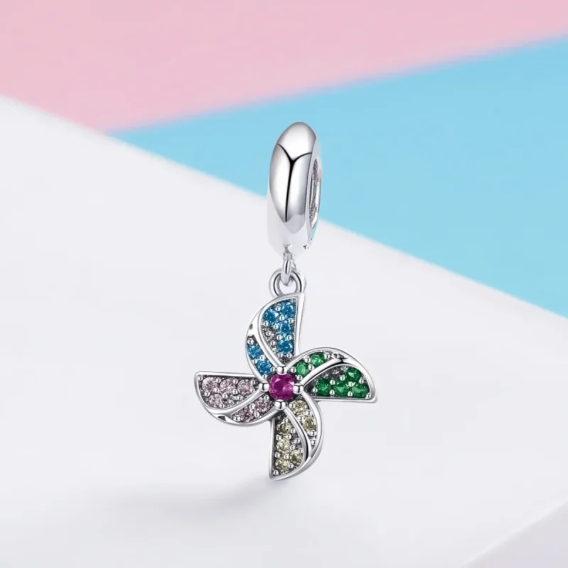 (kép) PANDORA típusú szélmalom függő charm - SCC971 - Megtekintés 2