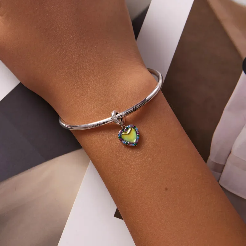 (kép) PANDORA típusú Színes szerelem függő charm - SCC2166 - Megtekintés 5