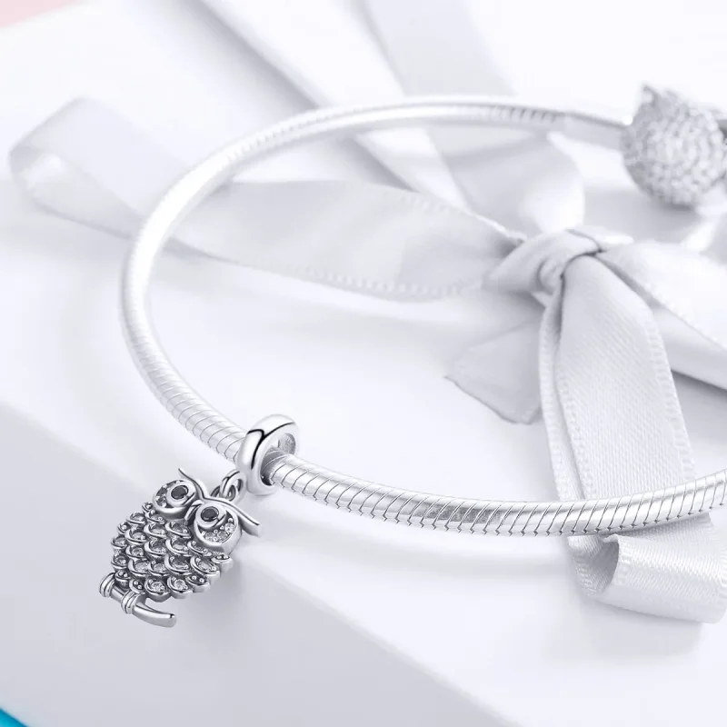 (kép) PANDORA típusú szép bagoly függő charm - SCC949 - Megtekintés 3