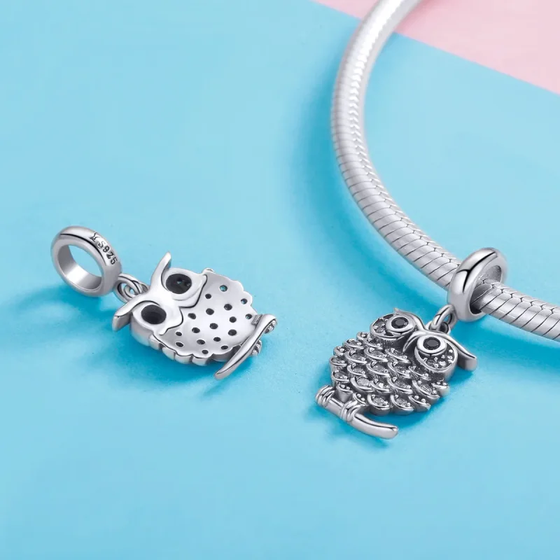 (kép) PANDORA típusú szép bagoly függő charm - SCC949 - Megtekintés 4