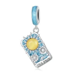 (kép) PANDORA típusú Tarot - Nap függő charm - SCC2264