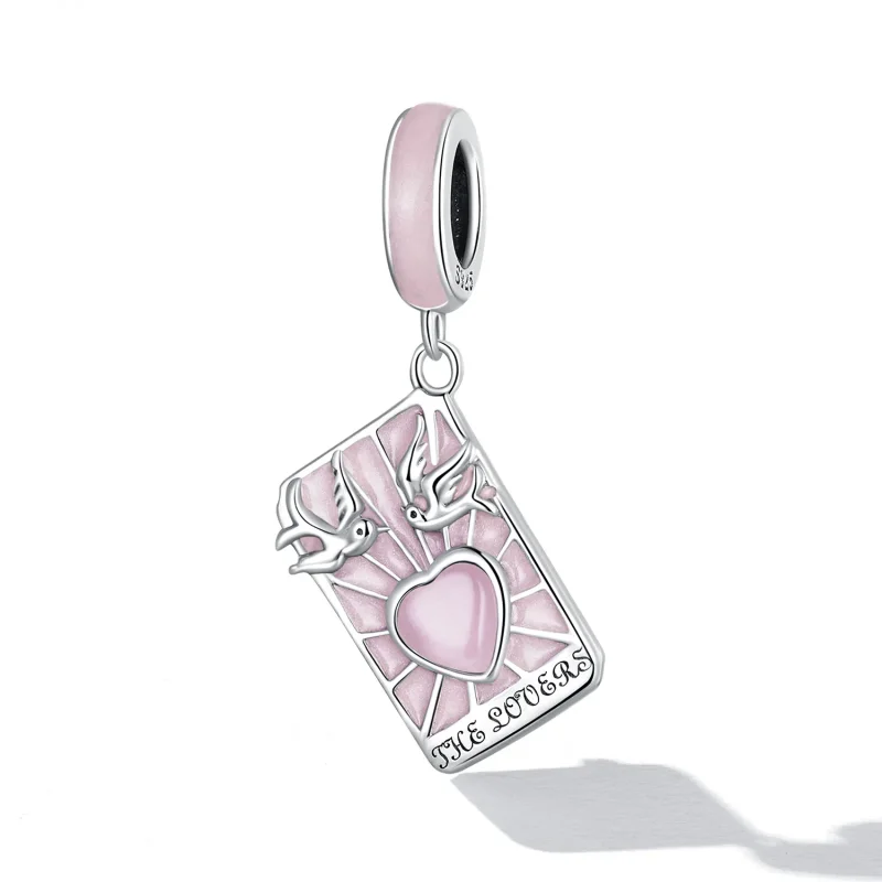 (kép) PANDORA típusú Tarot - Szerelmesek függő charm - SCC2263 - Megtekintés 2