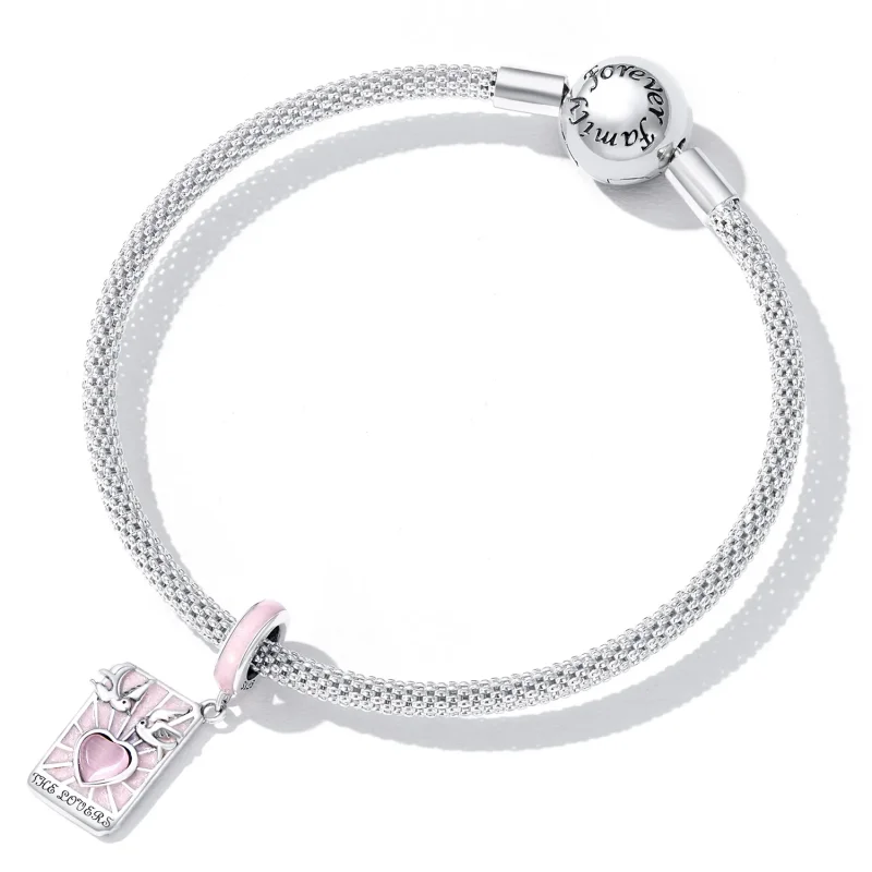 (kép) PANDORA típusú Tarot - Szerelmesek függő charm - SCC2263 - Megtekintés 4