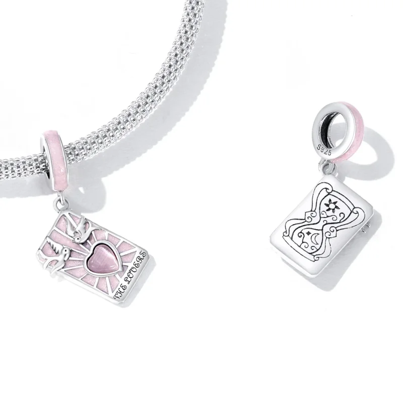(kép) PANDORA típusú Tarot - Szerelmesek függő charm - SCC2263 - Megtekintés 5