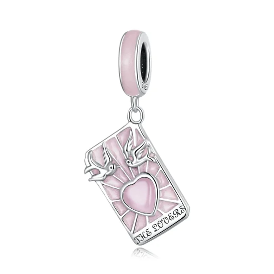 (kép) PANDORA típusú Tarot - Szerelmesek függő charm - SCC2263