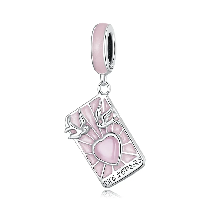 (kép) PANDORA típusú Tarot - Szerelmesek függő charm - SCC2263