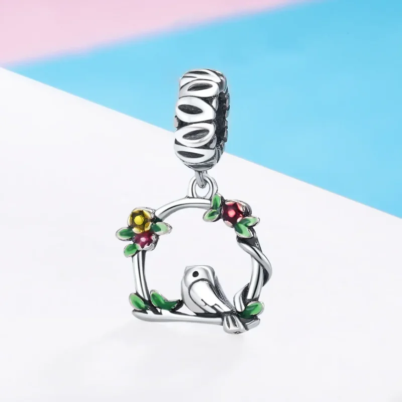 (kép) PANDORA típusú tavaszi madár függő charm - SCC645 - Megtekintés 3