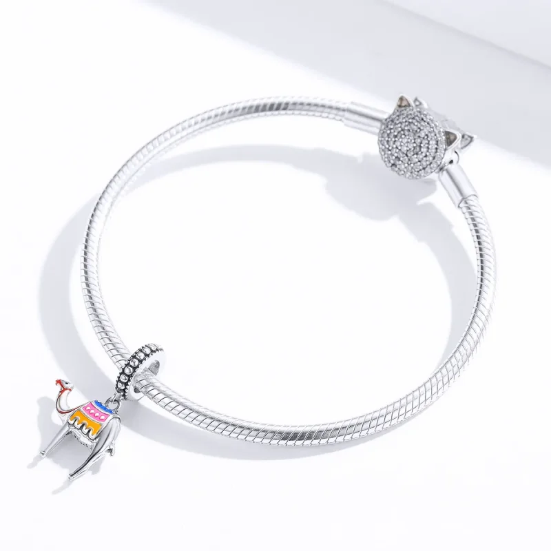 (kép) PANDORA típusú teve függő charm - SCC1376 - Megtekintés 4