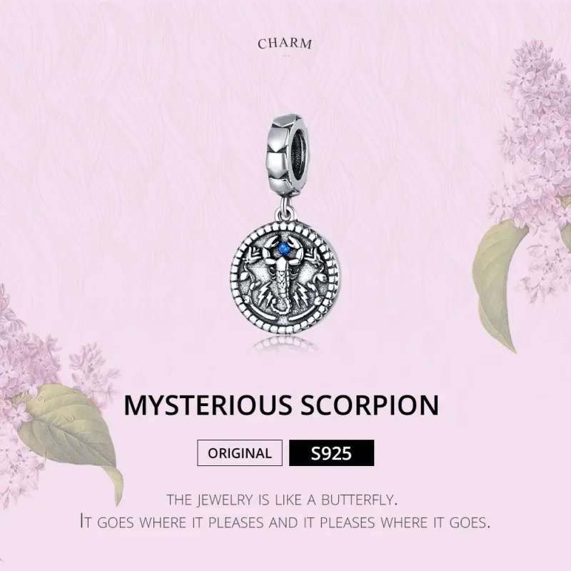 (kép) PANDORA típusú titokzatos skorpió függő charm - SCC1503 - Megtekintés 6
