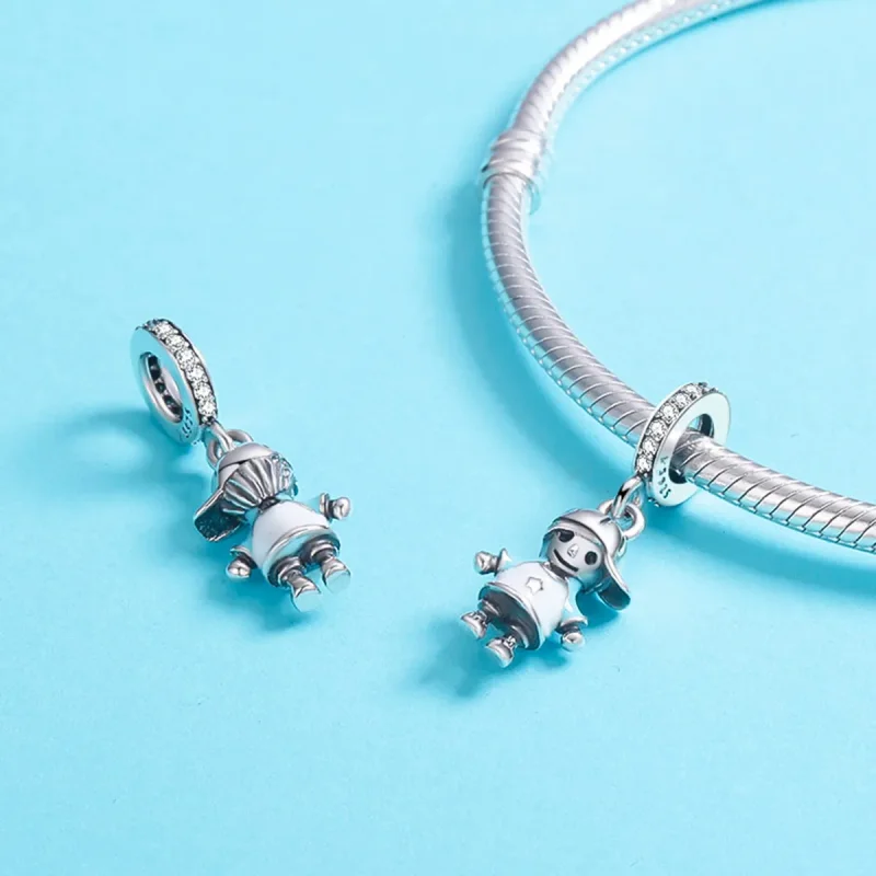 (kép) PANDORA típusú tökéletes élet kis baba fiú függő charm - SCC544 - Megtekintés 6
