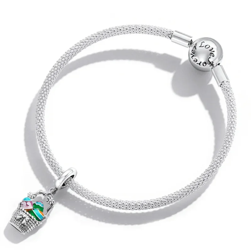 (kép) PANDORA típusú Tojás kosár függő charm - SCC2118 - Megtekintés 3