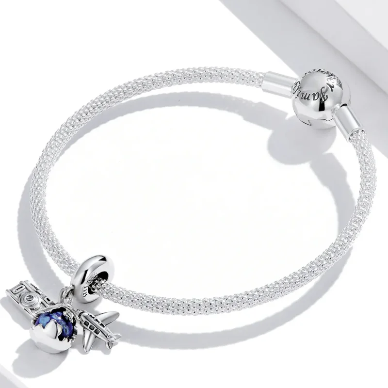 (kép) PANDORA típusú Világutazás - Mini kamera függő charm - SCC2027 - Megtekintés 3