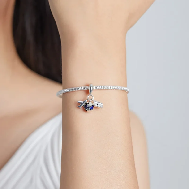 (kép) PANDORA típusú Világutazás - Mini kamera függő charm - SCC2027 - Megtekintés 5