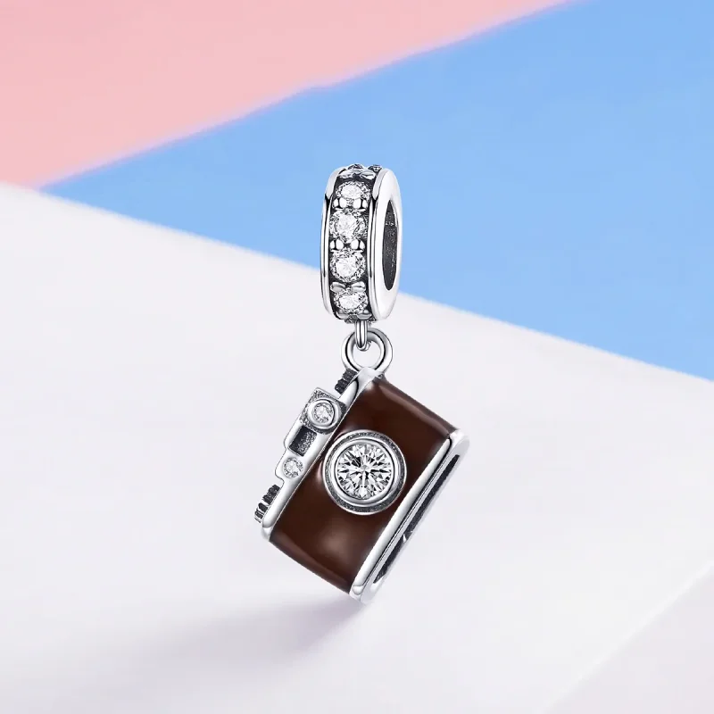 (kép) PANDORA típusú vintage digitális fényképezőgép függő charm - SCC953 - Megtekintés 2