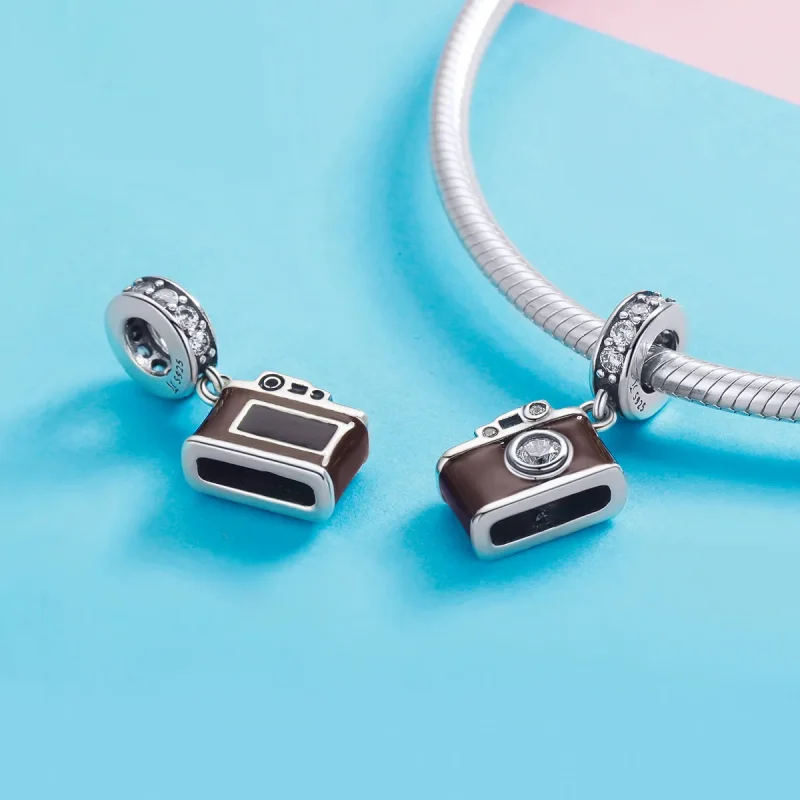(kép) PANDORA típusú vintage digitális fényképezőgép függő charm - SCC953 - Megtekintés 4