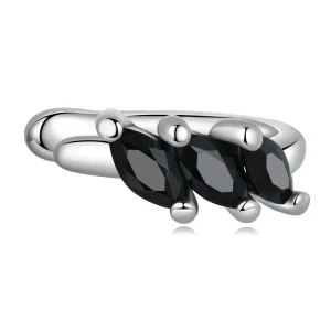PANDORA típusú Fekete cirkon fülcsipesz - SCE1508 (kép) PANDORA típusú Fekete cirkon fülcsipesz - SCE1508